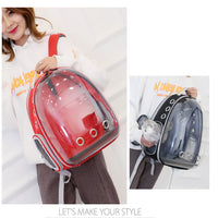 HKM-0149821 Transparent Cat Backpack Space Capsule - Durable Oxford Material, Multiple Colors Available