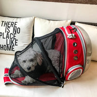 HKM-0149821 Transparent Cat Backpack Space Capsule - Durable Oxford Material, Multiple Colors Available