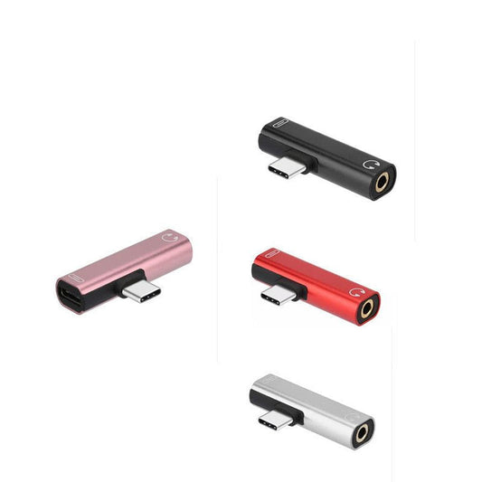 HKM-014995 Type-C Dual Function Audio Adapter for Charging and Listening