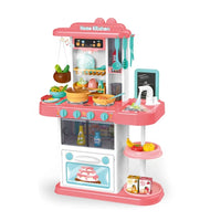 HKM-015123 Children's Kitchen Playset with Spray and Circulating Water, 72Cm Cooking Toy for Ages 2-13