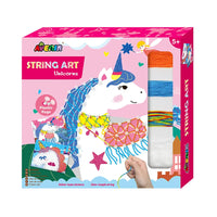 HKM-015187 Rainbow String Art Craft Kit - DIY Unicorn Toys Set for Kids Aged 5+
