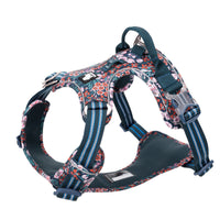 HKM-0152637 Floral Pattern Nylon Dog Leash Vest Harness - Multiple Sizes Available