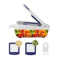 HKM-015315 Manual Handheld Multifunctional Onion and Fruit Slicer for Effortless Vegetable Preparation