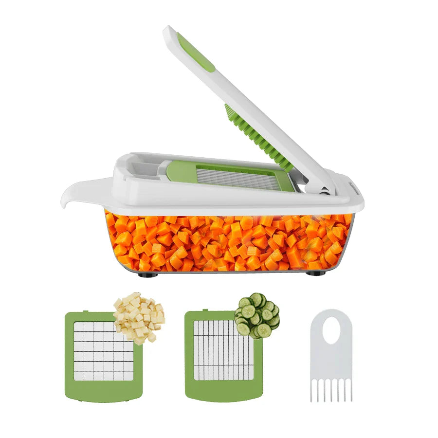 HKM-015315 Manual Handheld Multifunctional Onion and Fruit Slicer for Effortless Vegetable Preparation