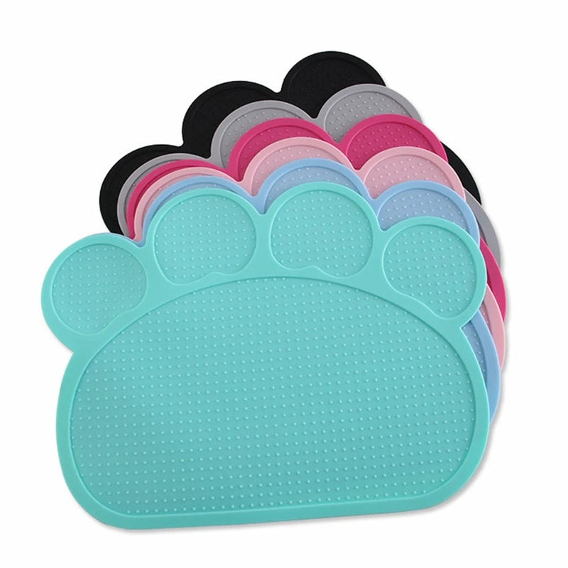 HKM-0155197 Silicone Pet Feeding Mat - Food Grade, Easy to Clean, High Temperature Resistant, Available in Multiple Colors