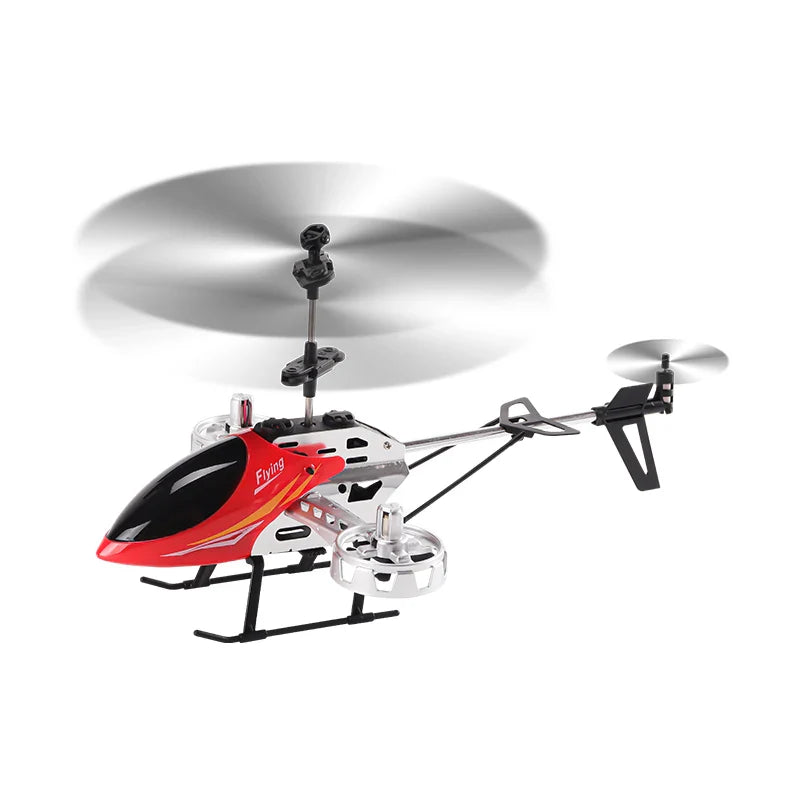 HKM-015571 2.4G RC Airplane Helicopter Model with LED Searchlight, 4.5CH Remote Control for Outdoor Fun