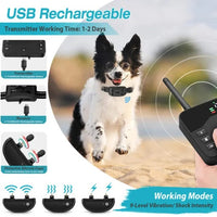 HKM-0156605 Wireless Electric Dog Fence System with Rechargeable Collar for Training and Containment