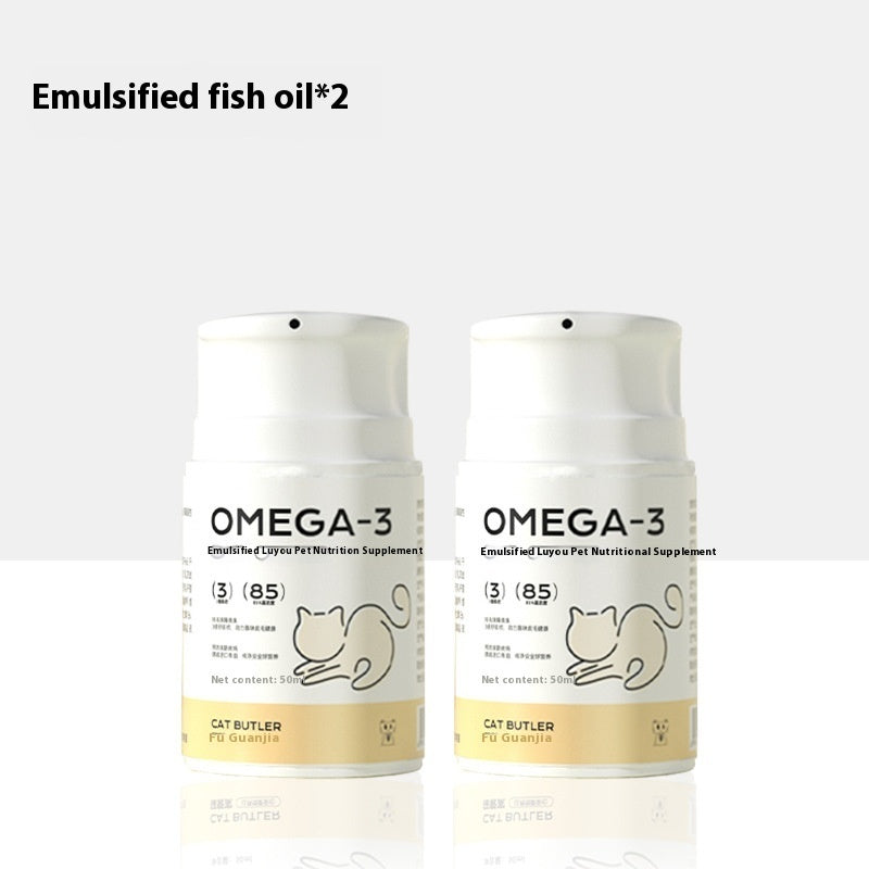 HKM-0157117 Natural Fish Oil Supplement with Omega-3 for Pets - Includes Krill Oil & Astaxanthin - Available in Multiple Bottles