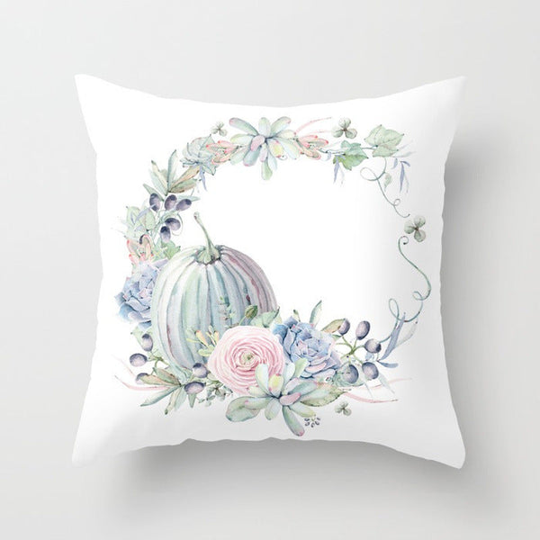 HKM-015891 Halloween Pumpkin Cushion Cover - American Country Style, Polyester Material with PP Cotton Filling