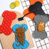 HKM-0159293 Silicone Dog Licking Pad - Slow Feed Mat in Multiple Colors