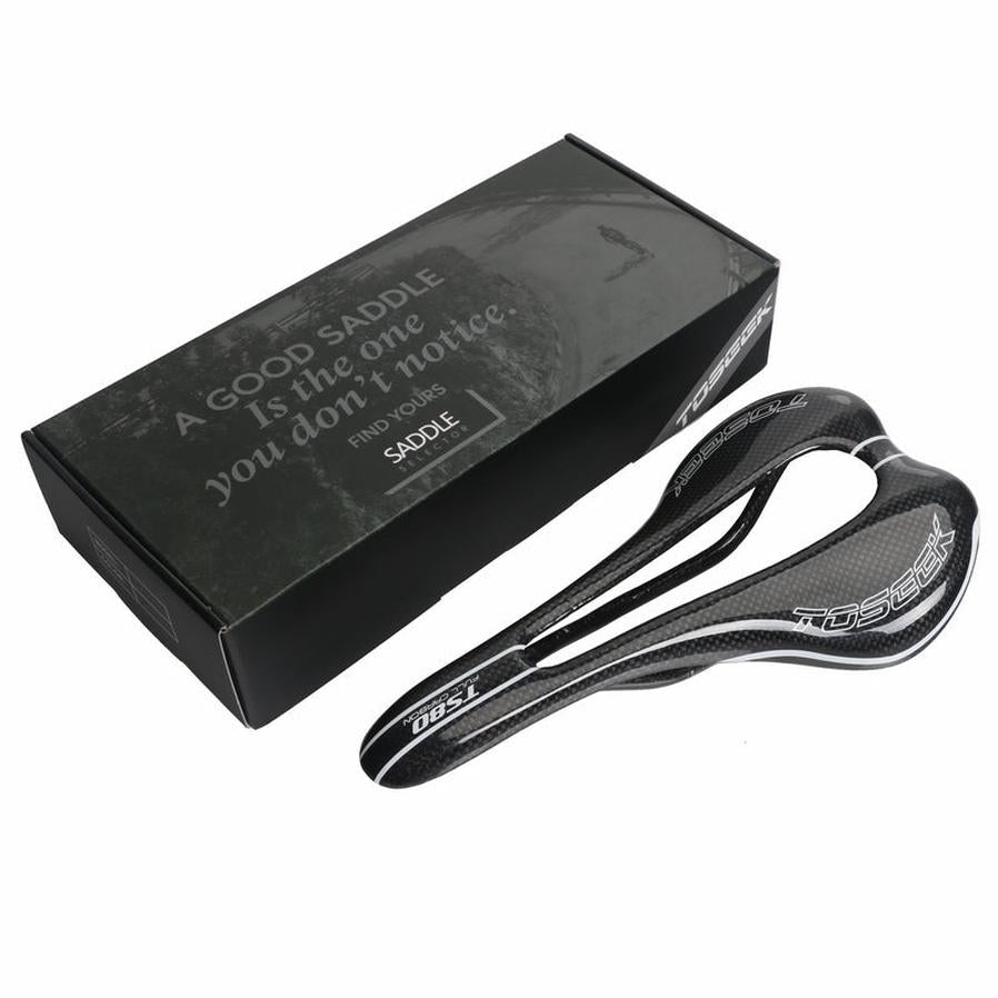HKM-015955 Carbon Fiber Bicycle Saddle with Large Hollow Design for Enhanced Comfort