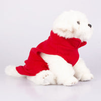 HKM-0159677 Stylish Solid Color Rocking Velvet Dog Collar Clothes for Pets