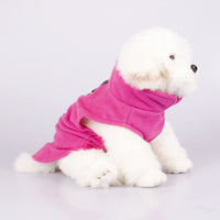 HKM-0159677 Stylish Solid Color Rocking Velvet Dog Collar Clothes for Pets