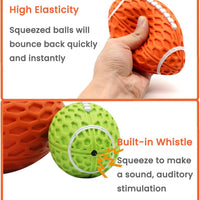 HKM-0160573 Durable Squeaky Rugby Dog Toy for Aggressive Chewers, Ideal for Large Dogs