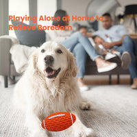 HKM-0160573 Durable Squeaky Rugby Dog Toy for Aggressive Chewers, Ideal for Large Dogs