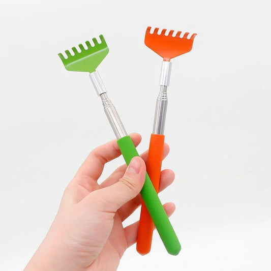 HKM-0160701 Retractable Cat Scratching Toy with Massage Brush – Durable Stainless Steel, 20CM to 68CM Length