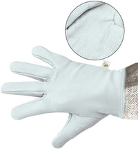 HKM-0160957 Three-Layer Breathable Mesh Anti-Bee Gloves Made with Cowhide and Sheepskin