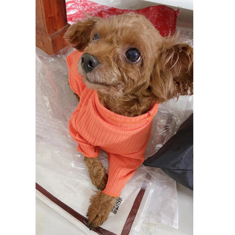 HKM-0161469 Lightweight Pet Bottoming Shirt for Small Dogs - Fashionable Casual Wear