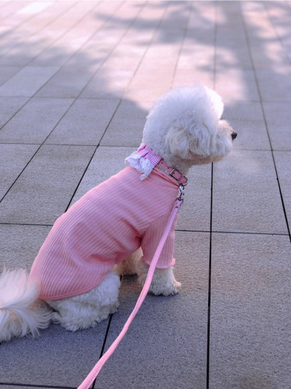 HKM-0161469 Lightweight Pet Bottoming Shirt for Small Dogs - Fashionable Casual Wear