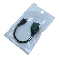 HKM-016147 Micro USB OTG Adapter for V8 Interface - 13.5cm Length, Black Color
