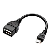HKM-016147 Micro USB OTG Adapter for V8 Interface - 13.5cm Length, Black Color
