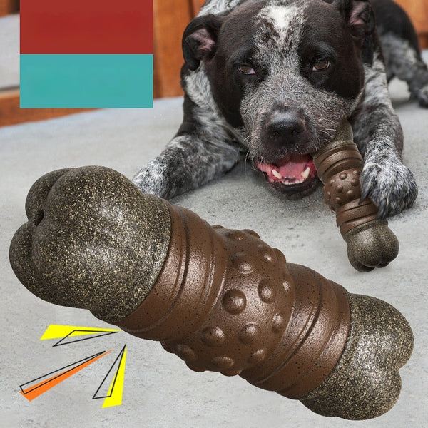HKM-0161725 Dog Toothbrush Molar Rod Toy – Wooden Color, Plastic Material, Perfect for Dental Care