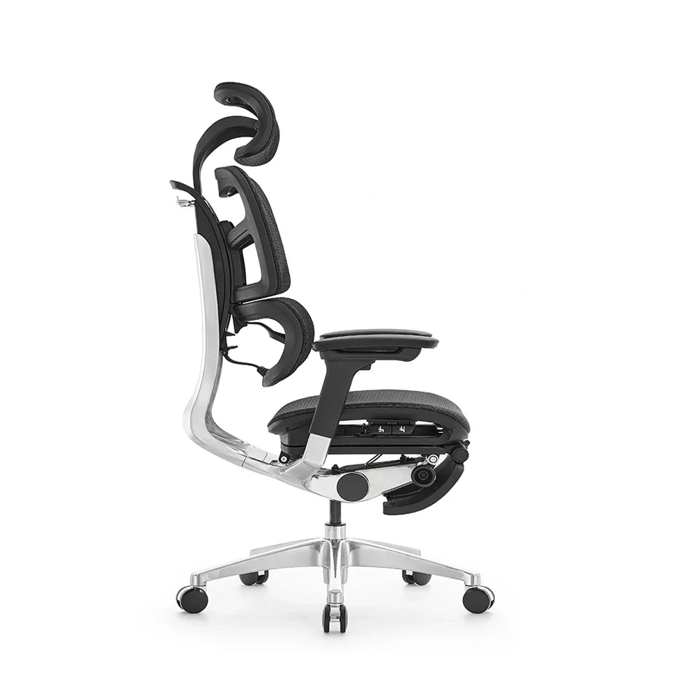 HKM-016211 Ergonomic High Back Office Chair with Adjustable Headrest and Mesh Fabric Design for Modern Workspaces