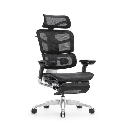 HKM-016211 Ergonomic High Back Office Chair with Adjustable Headrest and Mesh Fabric Design for Modern Workspaces