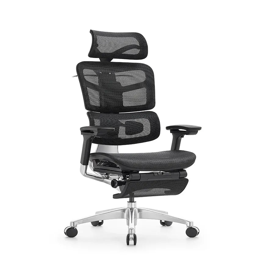 HKM-016211 Ergonomic High Back Office Chair with Adjustable Headrest and Mesh Fabric Design for Modern Workspaces