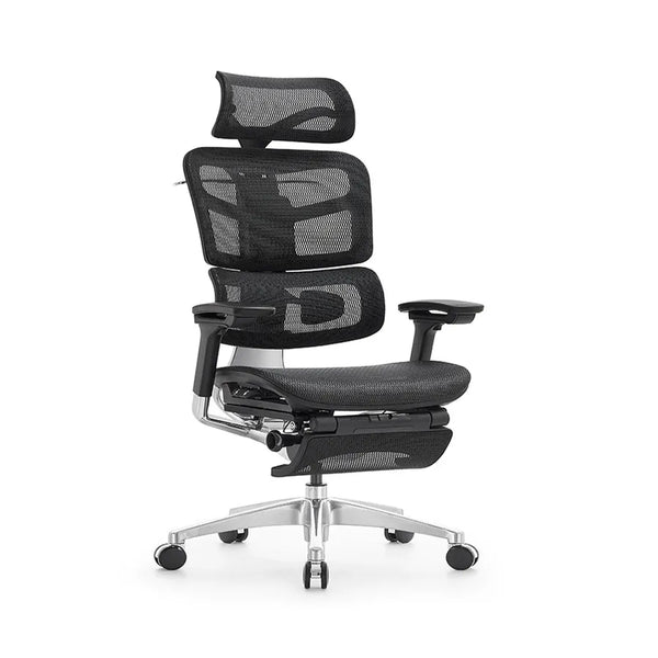 HKM-016211 Ergonomic High Back Office Chair with Adjustable Headrest and Mesh Fabric Design for Modern Workspaces