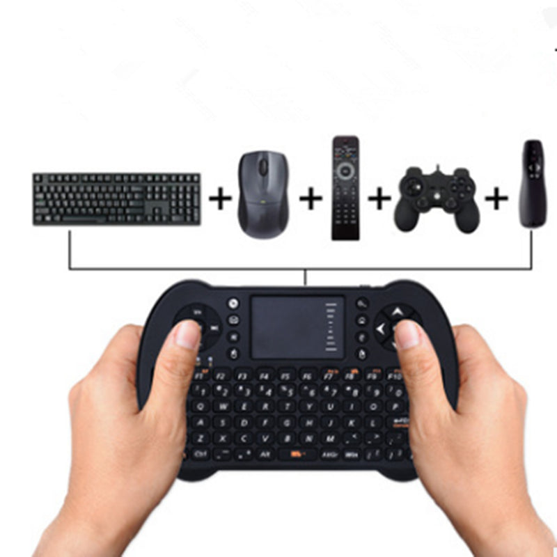 HKM-016275 Wireless QWERTY Keyboard with Integrated Air Mouse Functionality