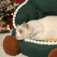 HKM-0163133 Cozy Closed Cat Nest for All Seasons, Removable and Washable Winter Warmth