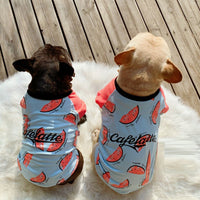 HKM-0163517 Cotton Short Sleeve Dog Apparel for Spring and Autumn, Available in Multiple Sizes