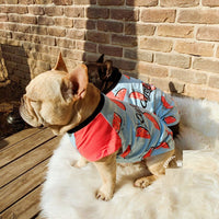 HKM-0163517 Cotton Short Sleeve Dog Apparel for Spring and Autumn, Available in Multiple Sizes