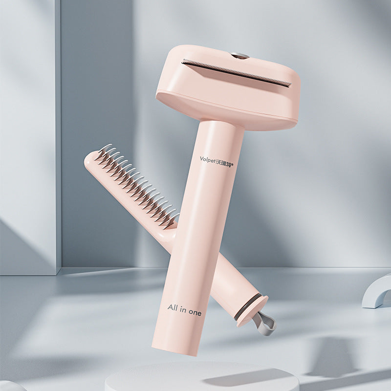 HKM-0164669 3-in-1 Pet Dematting Comb for Cats & Dogs ¨C Durable Grooming Brush for Tangles, Knots, & Shedding