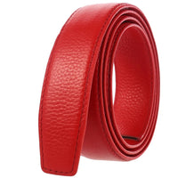 HKM-016467 Men's Automatic Buckle Leather Casual Belt - Flexible Fit, Stylish Design