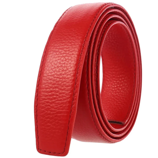 HKM-016467 Men's Automatic Buckle Leather Casual Belt - Flexible Fit, Stylish Design