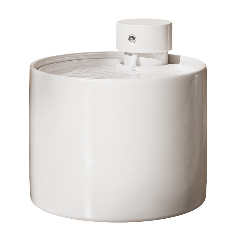 HKM-0164925 Automatic Flow Induction Ceramic Pet Water Dispenser with Filter Elements - 2L Capacity