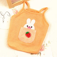 HKM-0165437 Embroidered Cotton Dog Slip Top in Purple, Yellow, and Orange - Available in Sizes S to XXL