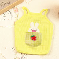 HKM-0165437 Embroidered Cotton Dog Slip Top in Purple, Yellow, and Orange - Available in Sizes S to XXL