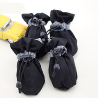 HKM-0165693 Customizable Reflective Dog Shoes for Fall/Winter - Waterproof Foot Covers with Adjustable Velcro Straps