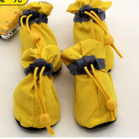 HKM-0165693 Customizable Reflective Dog Shoes for Fall/Winter - Waterproof Foot Covers with Adjustable Velcro Straps