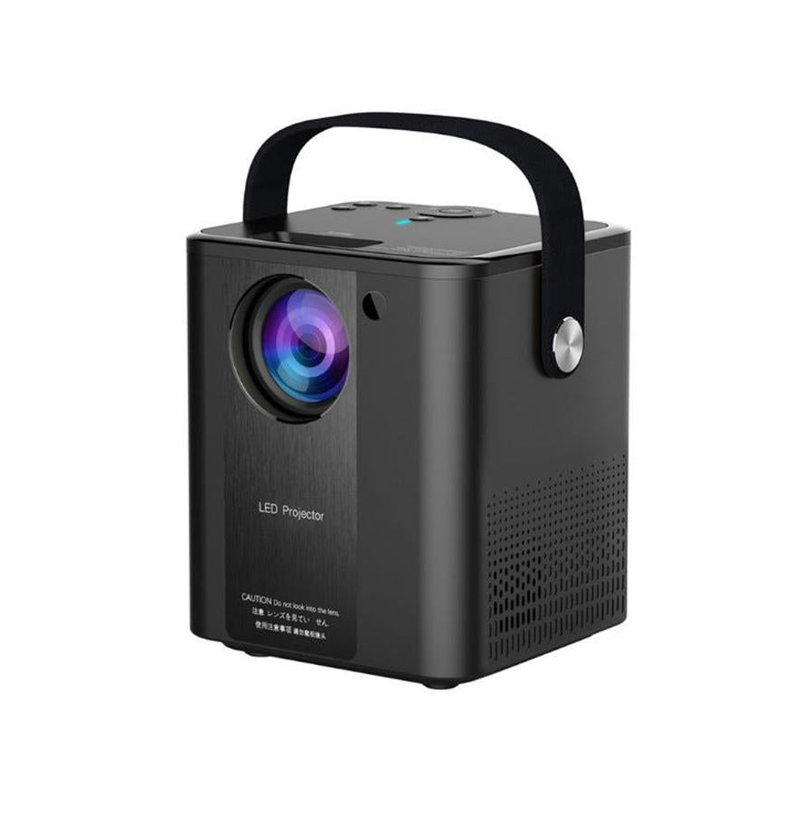 HKM-016595 Portable Mini HD Projector with Same Screen Functionality - Black & White Editions Available