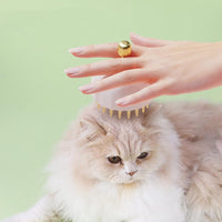 HKM-0166333 Pet Shampoo Brush and Massage Tool for Dogs and Cats – Dual-Sided Grooming and Bathing Brush with Hair Removal Function