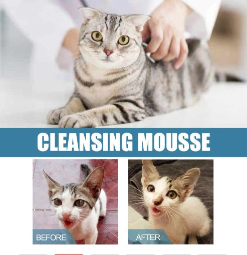 HKM-0166717 Pet Dry Cleaning Foam Wash for Cats and Dogs - Chamomile & Coconut Oil, 60ml