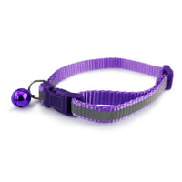 HKM-0166845 Reflective Bell Collar for Dogs and Cats - Adjustable Cloth Design, 19-32cm, 1.0cm Width