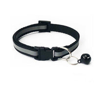 HKM-0166845 Reflective Bell Collar for Dogs and Cats - Adjustable Cloth Design, 19-32cm, 1.0cm Width