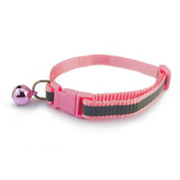 HKM-0166845 Reflective Bell Collar for Dogs and Cats - Adjustable Cloth Design, 19-32cm, 1.0cm Width