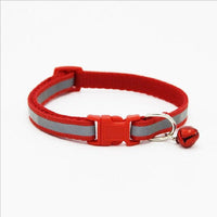 HKM-0166845 Reflective Bell Collar for Dogs and Cats - Adjustable Cloth Design, 19-32cm, 1.0cm Width