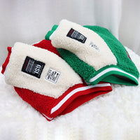 HKM-0167229 Quilted Padded Pet Dog Coat with Lamb Fur, Available in Green and Red, Sizes M to 2XL
